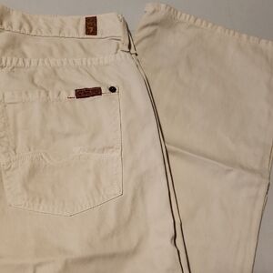 7 For All Mankind Off-White Pants